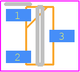 BAT54CFILM - STMicroelectronics PCB footprint - SOT23 (3-Pin) - SOT23 (3-Pin) - SOT-23