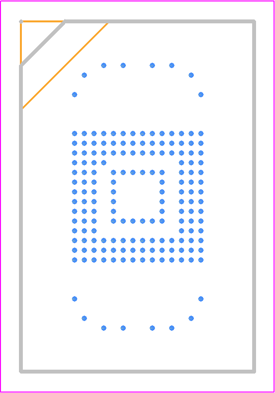SDIN5B2-32G - SanDisk PCB footprint - BGA - BGA - 169-pin, thin fine-pitched ball grid array (BGA)