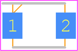 MURSA3JBFL-TP - MCC PCB footprint - Small Outline Diode Flat Lead - Small Outline Diode Flat Lead - SMBF