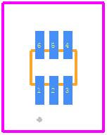 ESDALC6V1-5P6 - STMicroelectronics PCB footprint - Other - Other - SOT-666