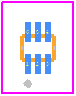 ESDALC6V1P6 - STMicroelectronics PCB footprint - Other - Other - SOT-666Ip