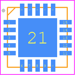 NCV59749MNADJTBG - onsemi PCB footprint - Quad Flat No-Lead - Quad Flat No-Lead - NCV59749MNADJTBG