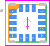 LSM303D - STMicroelectronics PCB footprint - Pull-back Quad Flat No-lead - Pull-back Quad Flat No-lead - LGA-16_3