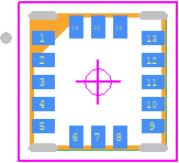 LSM6DS0 - STMicroelectronics PCB footprint - Pull-back Quad Flat No-lead - Pull-back Quad Flat No-lead - LGA-16_4