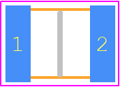 GCJ32DL8EL225KA07L - Murata Electronics PCB footprint - Capacitor Chip Non-polarised - Capacitor Chip Non-polarised - GCJ32 L=3.2mm W=2.5mm T=2.0mm
