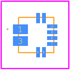 ACS71240KEXBLT-010B3 - Allegro Microsystems PCB footprint - Other - Other - EXB, 12-Contact QFN