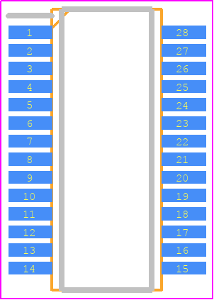 ST1284-01A8RL - STMicroelectronics PCB footprint - Small Outline Packages - Small Outline Packages - ST SSOP28