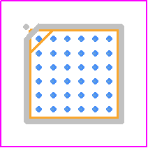 BD6083GUL - ROHM Semiconductor PCB footprint - BGA - BGA - CSP Small Package