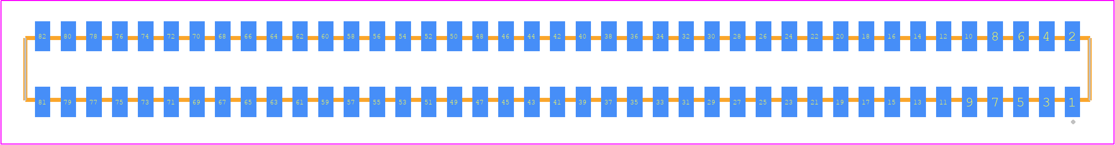 CLP-141-02-F-D-K - SAMTEC PCB footprint - Other - Other - CLP-141-02-XXX-D-K