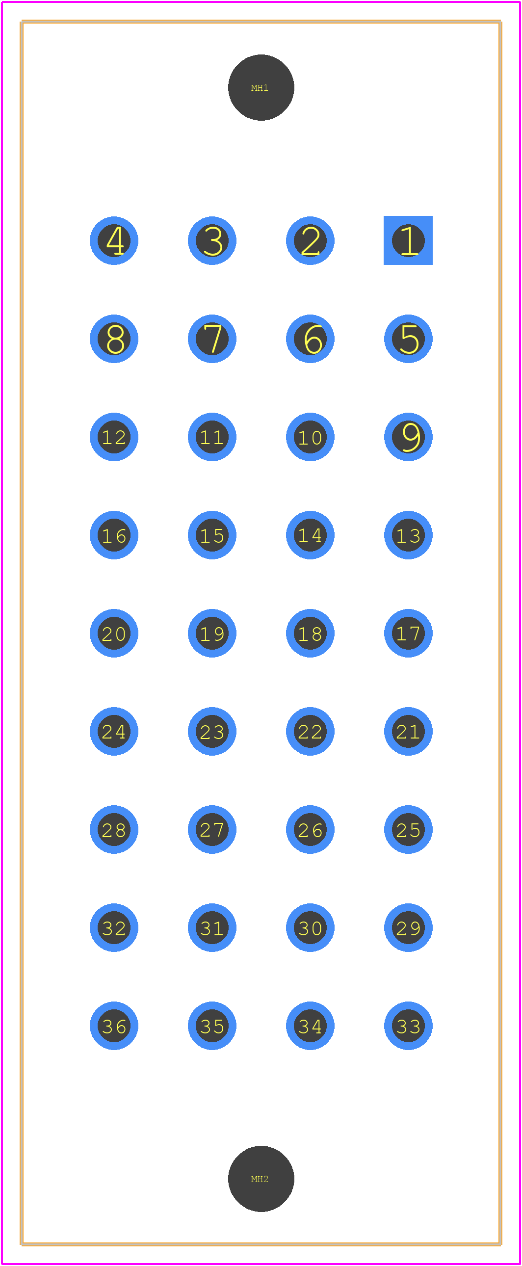 207121-8 - TE Connectivity PCB footprint - Other - Other - 207121-8-1