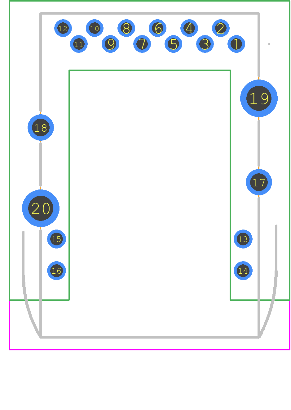 JFM3811Q-H380-4F - Foxconn PCB footprint - Other - Other - JFM3811Q-H380-4F-1