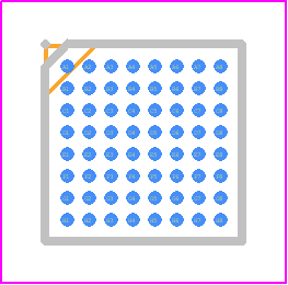 STM32F103RCY6TR - STMicroelectronics PCB footprint - BGA - BGA - WLCSP, 64-ball 4.466 × 4.395 mm, 0.500 mm pitch_2020