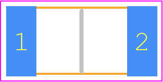 HoCG2512D3R030F - Milliohm PCB footprint - Resistor Chip - Resistor Chip - 2512......
