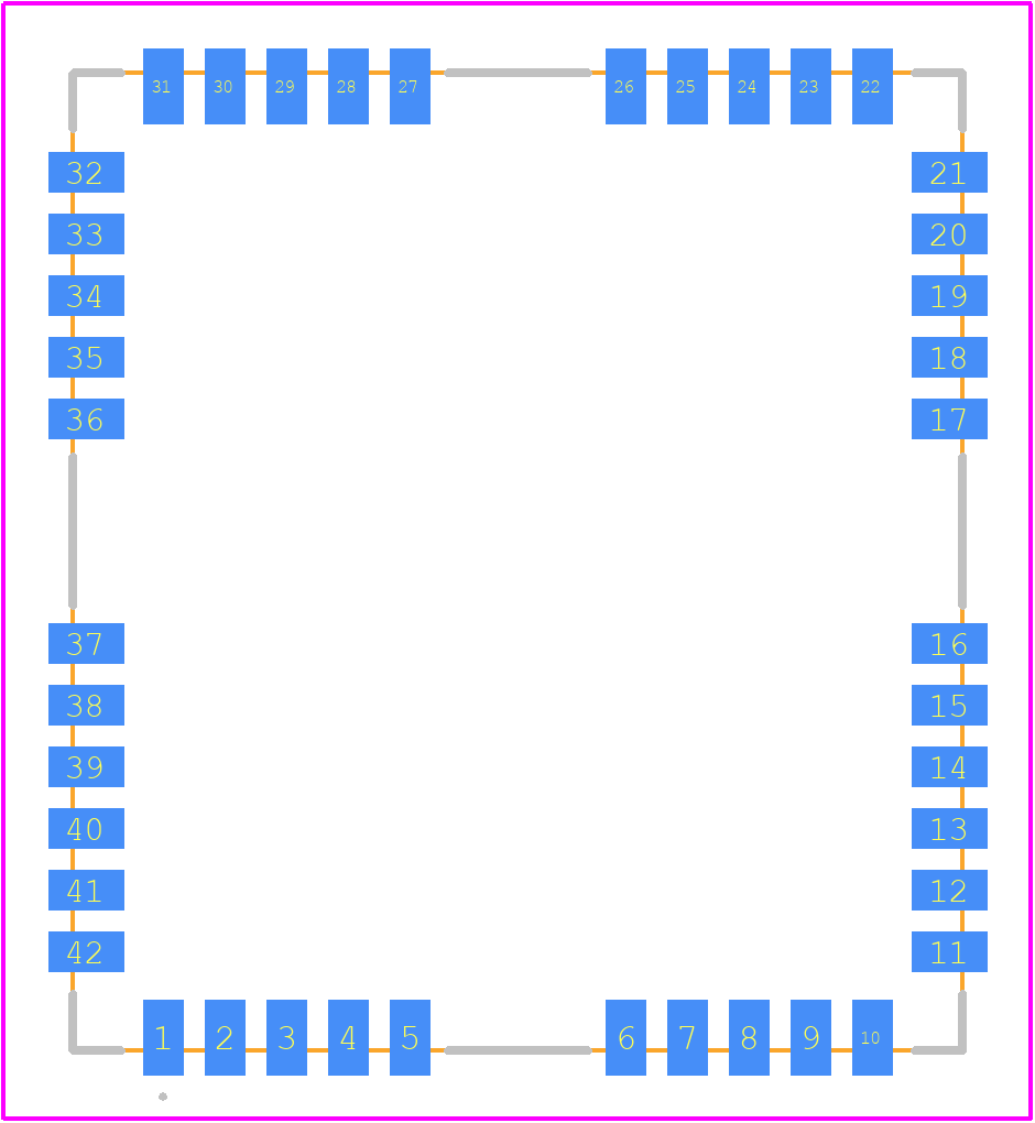 G510 Q50-00 - Fibocom PCB footprint - Other - Other - LCC42