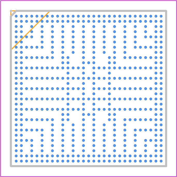 MIMX9596XVTXNAC - NXP PCB footprint - BGA - BGA - SOT2251-1