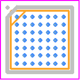 STM32F401CCY6TR - STMicroelectronics PCB footprint - BGA - BGA - . WLCSP49 - 49-ball, 2.965 x 2.965 mm, 0.4 mm