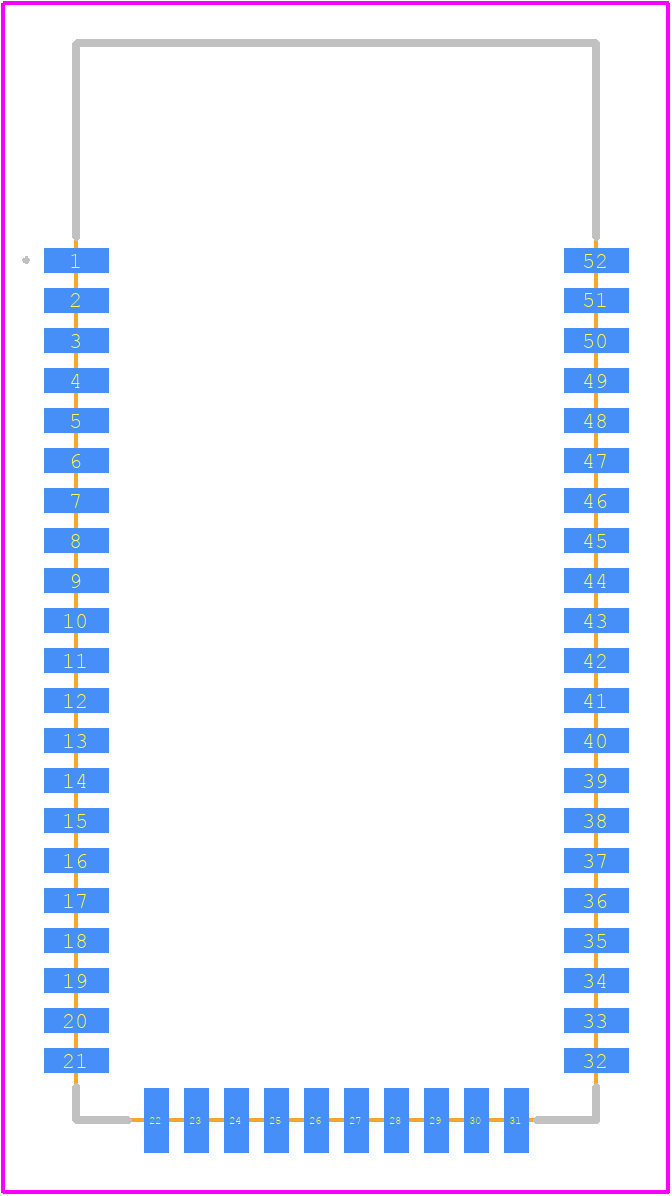 FSC-BT1058 - Feasycom PCB footprint - Other - Other - FSC-BT1058-3