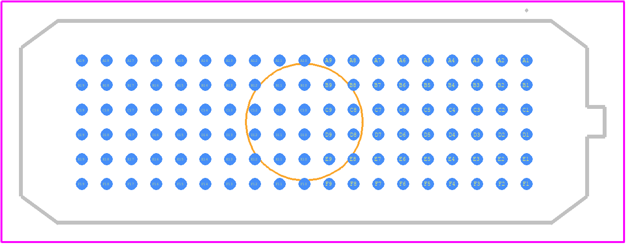 ASP-212953-04 - SAMTEC PCB footprint - Other - Other - ASP-212953-04-1