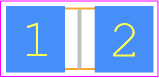 CRH2512-FZ-R001ELF - Bourns PCB footprint - Resistor Chip - Resistor Chip - CRH2512-FZ-R001ELF