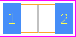 CRH2512-FZ-R004ELF - Bourns PCB footprint - Resistor Chip - Resistor Chip - CRH2512-FZ-R004ELF....