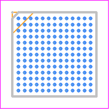 AKD1500SFC020BA - BrainChip PCB footprint - BGA - BGA - 7x7mm_FCBGA169