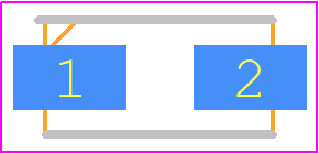 SMAJ12CA-13-F - Diodes Incorporated PCB footprint - Diodes Moulded - Diodes Moulded - SMAJ12CA-13-F