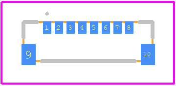 M0611RS-08-GB - XFCN PCB footprint - Other - Other - M0611RS-08-GB-1