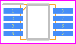TSX9292IST - STMicroelectronics PCB footprint - Small Outline Packages - Small Outline Packages - ST MiniSO-8