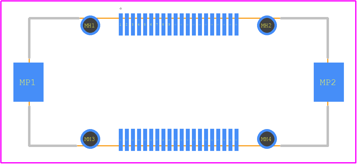 FX23L-40S-0.5SV(20) - Hirose PCB footprint - Other - Other - FX23L-40S-0.5SV(20)-2