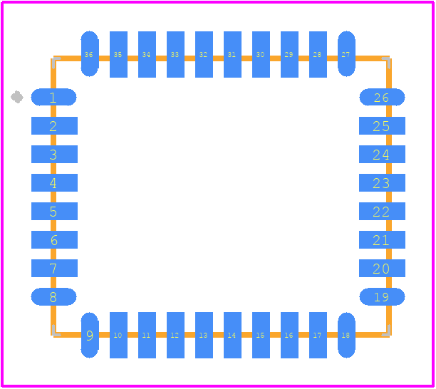 FSC-BT802 - Feasycom PCB footprint - Other - Other - FSC-BT802-1