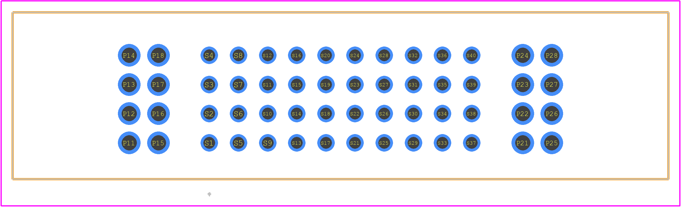 PETC-01-40-01-01-L-VT - SAMTEC PCB footprint - Other - Other - PETC-01-40-01-01-L-VT-1