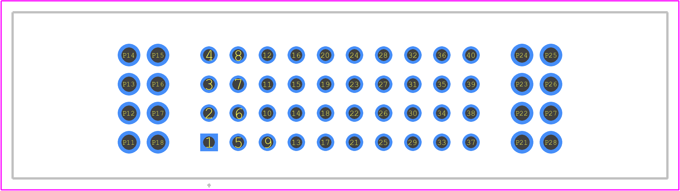 PETC-01-40-01-01-S-VT - SAMTEC PCB footprint - Other - Other - PETC-01-40-01-01-S-VT-1