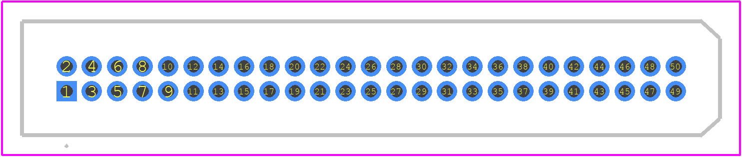 TFC-125-01-F-D - SAMTEC PCB footprint - Other - Other - TFC-125-01-F-D-2