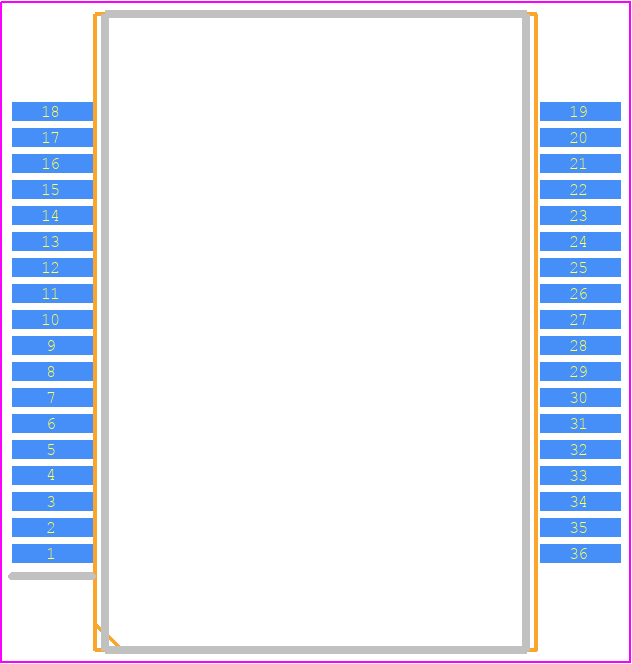 TDA7803A-ZST - STMicroelectronics PCB footprint - Other - Other - POWERSO36 exposed pad up-1