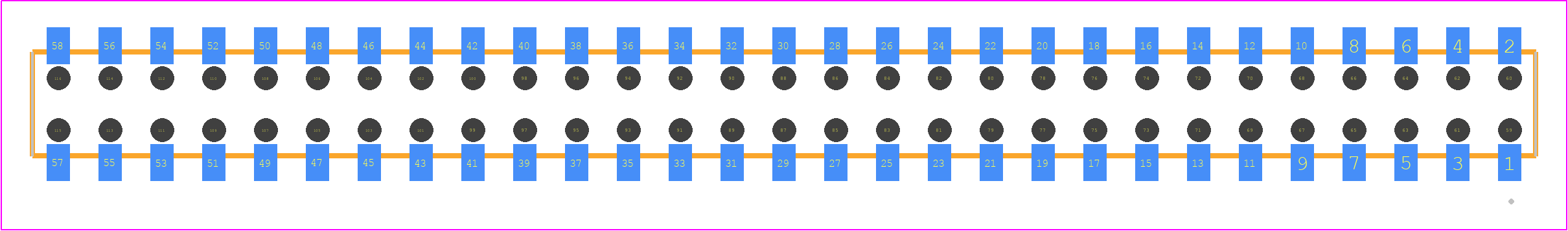 CLT-129-02-L-D-BE - SAMTEC PCB footprint - Other - Other - CLT-129-02-XX-D-BE