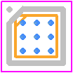 PMCM950ENEZ - Nexperia PCB footprint - BGA - BGA - WLCSP9: