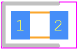 AP2012ID - Kingbright PCB footprint - LEDs Chip - LEDs Chip - 2.0x1.25 SMT LED 1.1mm thickness