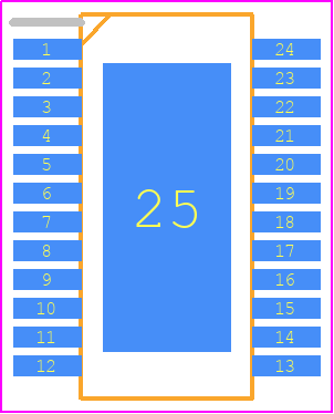 BTS710404ESAXUMA1 - Infineon PCB footprint - Small Outline Packages - Small Outline Packages - SOP-24
