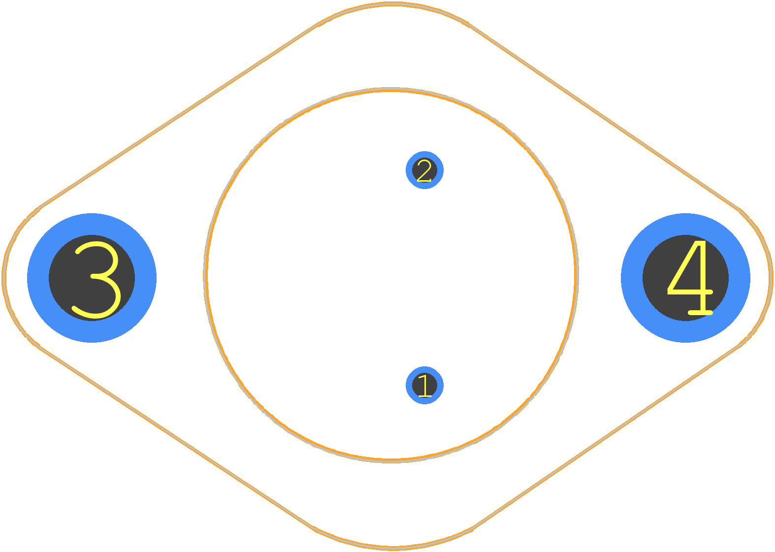 2N3055 - onsemi PCB footprint - Other - Other - TO-204 (TO-3) (1-07)