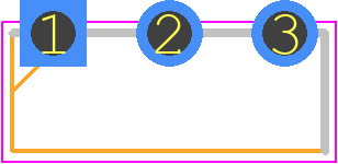 2SA1705S-AN - onsemi PCB footprint - Transistor Outline, Vertical - Transistor Outline, Vertical - NMP (TAPING) SC-71