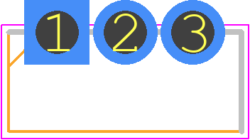 2SB1143T - onsemi PCB footprint - Transistor Outline, Vertical - Transistor Outline, Vertical - TO-126ML