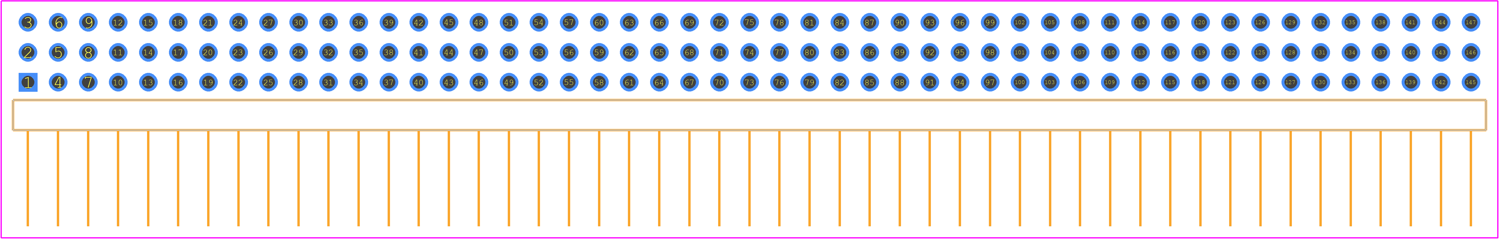 HTSW-149-25-S-T-LA - SAMTEC PCB footprint - Other - Other - HTSW-149-25-S-T-LA-1
