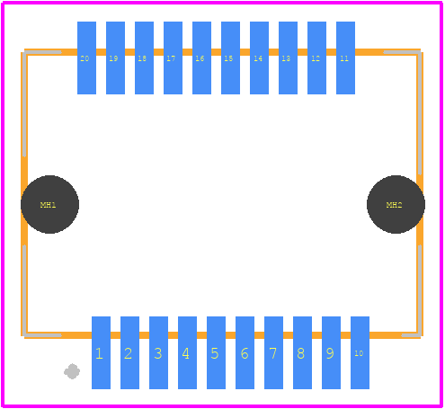 170382-0003 - Molex PCB footprint - Other - Other - 170382-0003-5