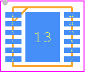 LV52117QATXG - onsemi PCB footprint - Small Outline No-lead - Small Outline No-lead - TDFN12 3X3 CASE 511AN-01