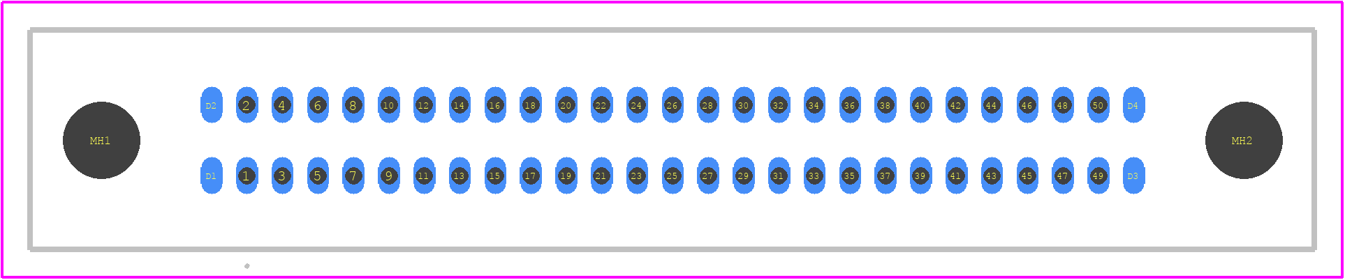 81050-650303-RB - 3M PCB footprint - Other - Other - 81050-650303-RB-1