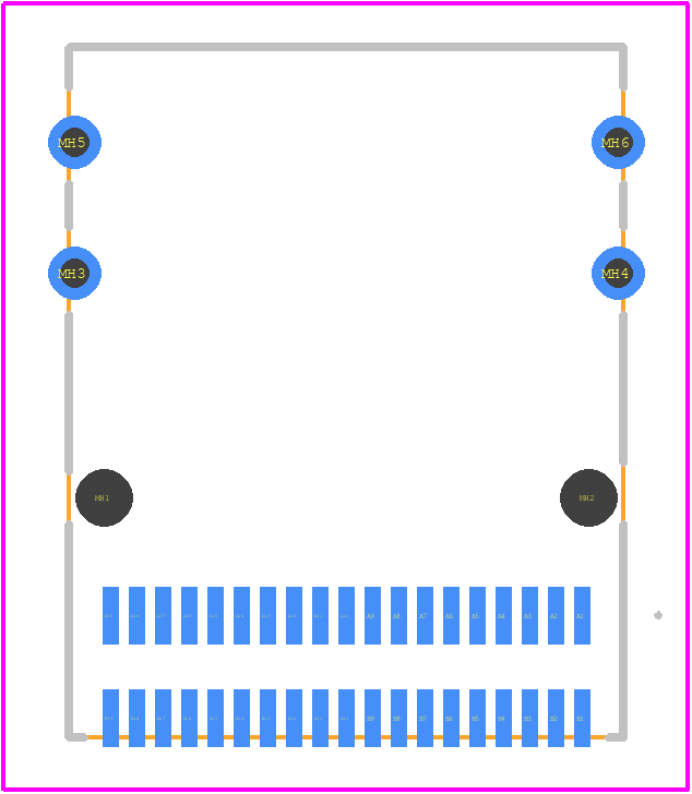 U10-C038-200T - Amphenol PCB footprint - Other - Other - U10-C038-200T-1