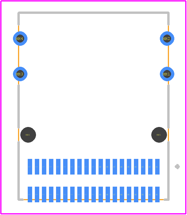 U10-C038-300T - Amphenol PCB footprint - Other - Other - U10-C038-300T-2