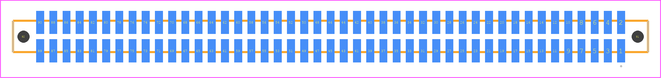 SFM-145-L2-S-D-LC - SAMTEC PCB footprint - Other - Other - SFM-145-YY-ZZZ-D-LC