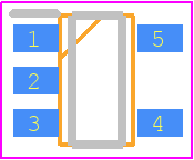 MC78PC33NTRG - onsemi PCB footprint - SOT23 (5-Pin) - SOT23 (5-Pin) - SOT-23-5 CASE 1212-01 ISSUE O