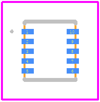 MAXM15062AMB+ - Analog Devices PCB footprint - Other - Other - 10-CSP_BGA_EM-3X2.6X1.5_2024